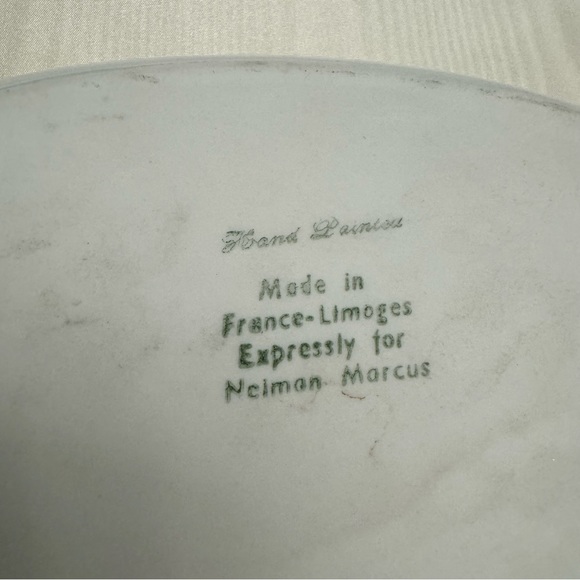 Vintage Limoges France Expressly Made For Neiman Marcus Toothbrush Holder Set - Picture 12 of 15